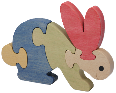 Puzzle en bois Lapin