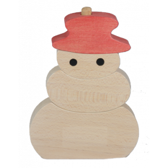 Le Puzzle Vertical en bois Bonhomme de Neige 