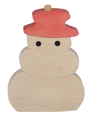 Puzzle en bois Vertical Bonhomme de Neige 