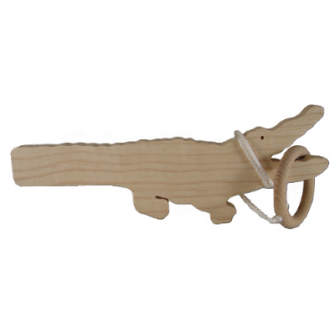 Le Bilboquet en bois Crocodile