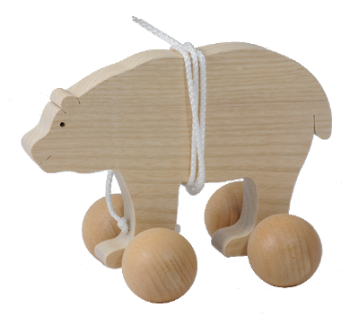 Tirelire en bois ours 17x10cm OURS