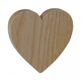 Sujet Mariage Coeur en bois personnalisé