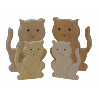 Le Petit Chat En Bois Decoration En Bois