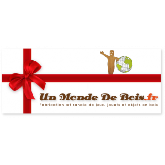 Cheque cadeau 10€ un monde de bois