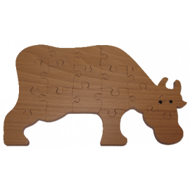 Puzzle en bois Vache