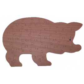 Puzzle en bois Cochon