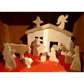 La Crèche de Noël en bois