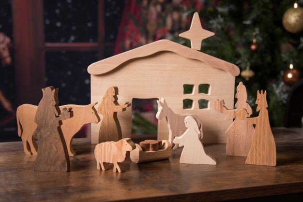 La Crèche de Noël en bois