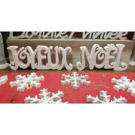 Décoration Joyeux Noël en bois