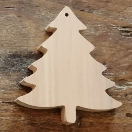 Décoration sapin de Noël en bois