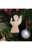 Ange bougie de Noël en bois