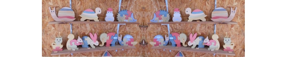 Puzzles à encastrement et puzzles verticaux en bois