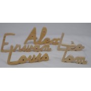 Prénoms & lettres découpées