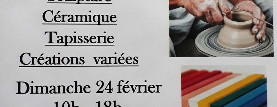 Rencontre d'artistes à Sains-Richaumont le 24 février 2019