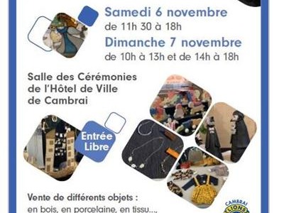 25 ème exposition artisanale de Cambrai les 6 et 7 novembre