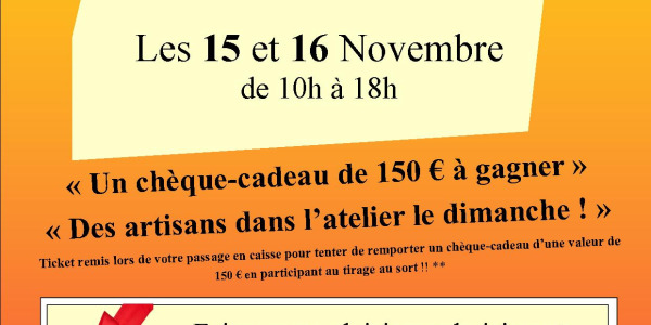 Portes Ouvertes les 15 et 16 Novembre 2025